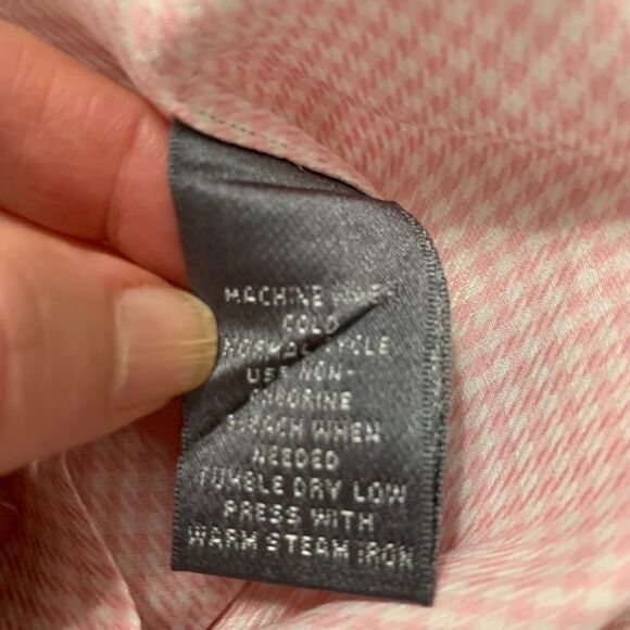 Daniel Cremieux Shirt Men Size 15.5 Pink Check Signature Collection Richard Vtg - Picture 4 of 7